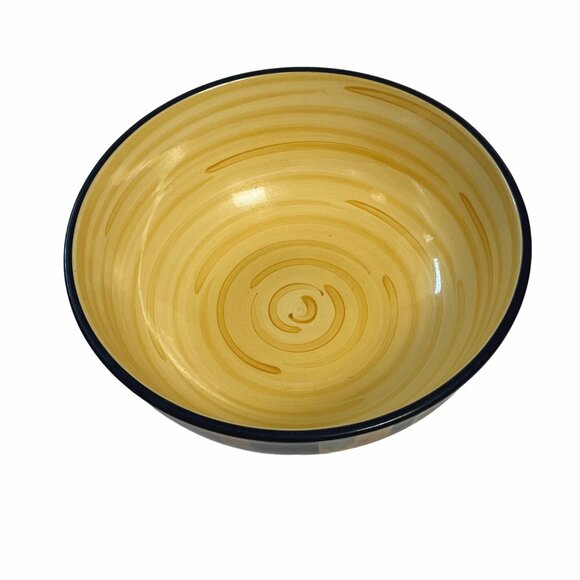 Tabletops Lifestyles Madrid Collection Serving Bowl Hand-Painted 11" - Picture 6 of 8
